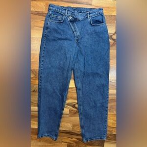 Collusion Relaxed Tapered Jeans Men’s 34x34 Blue Cotton High Waist Streetwear